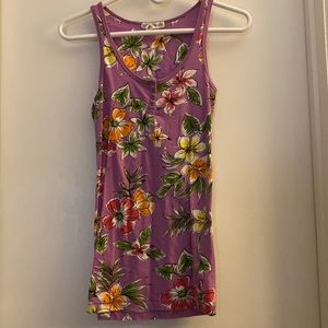Aeropostale floral tank top size large